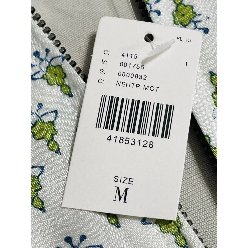 Anthropologie Tiny Editions Embroidered Viscose Zip Up Jacket Women’s  Medium - Picture 7 of 12